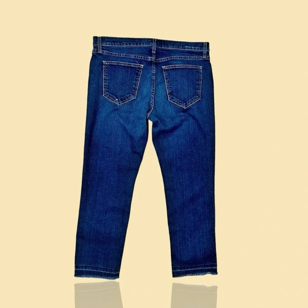 Current/Elliott ‘Propeller’ Relaxed Straight Fit Cropped Released Hem Jeans 30